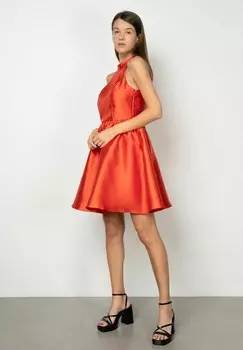 Летнее платье VILA, оранжевый