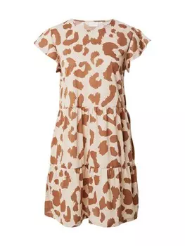 Летнее платье VILA VISUN NEW, цвет Cream/Camel