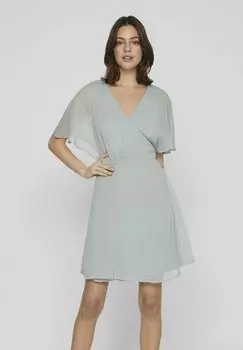 Летнее платье VILA, зеленый меланж