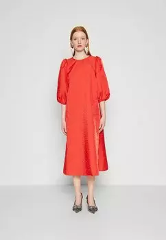 Летнее платье Vimabelle Миди Платье VILA, цвет poppy red