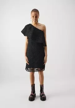 Летнее платье VISHINA ONE SHOULDER SHORT DRESS VILA ROUGE, черный