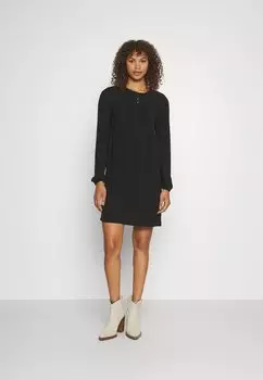 Летнее платье Vmalva Short Pleat Dress Vero Moda, черный