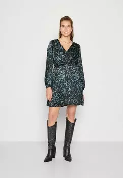 Летнее платье Vmgillea Short Wrap Dress Vero Moda, черный