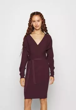 Летнее платье Vmhollyrem Платье С V-Образом Vero Moda, цвет winetasting