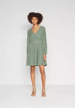 Летнее платье Vmhoney Button Short Dress Vero Moda, цвет laurel wreath