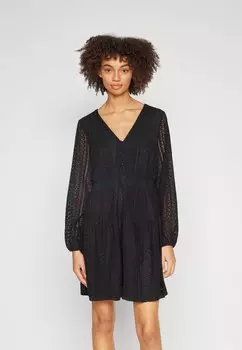 Летнее платье Vmhoney Button Short Dress Vero Moda, черный