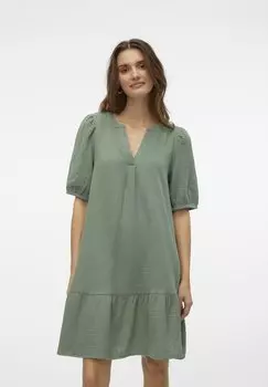Летнее платье Vmnatali 2/4 Dress Vero Moda, зеленый