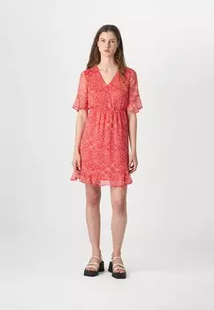 Летнее платье Vmsmilla Short Vero Moda, красный
