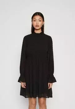 Летнее платье Vmsofia Highneck Short Dress Vero Moda, черный