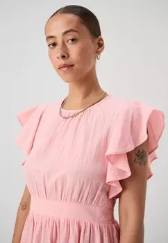 Летнее платье VMSUI CAP SLEEVE DETAIL DRESS Vero Moda, абрикос