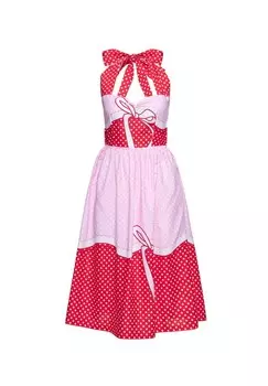 Летнее платье в горошек QUEEN KEROSIN, красный