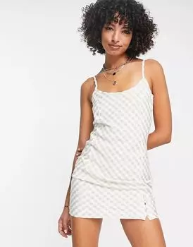 Летнее платье в мелкую клетку Reclaimed Vintage Inspired с лямками на бретельках