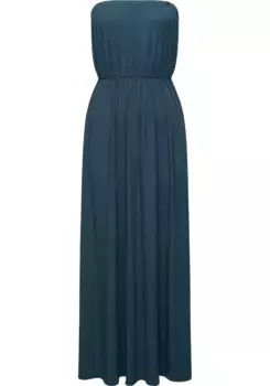 Летнее платье в стиле Ragwear "Awery", стильное женское платье-бандо с резинкой на талии, цвет Petrol