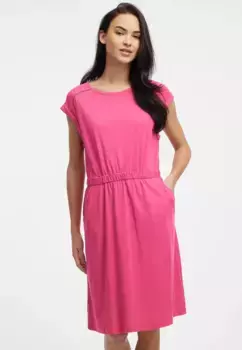 Летнее платье в стиле Ragwear "FIMALA ORG", с резинкой на талии, свободного кроя, цвет Magenta