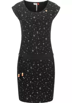 Летнее платье в стиле Ragwear "Пенелопа", легкое хлопковое платье с принтом, цвет Dark