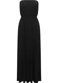 Летнее платье в стиле рэгвир "Awery", стильное женское платье-бандо с резинкой на талии Ragwear, черный