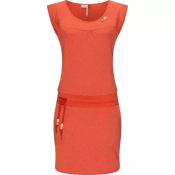 Летнее платье в стиле рэгвир "Пенелопа", легкое хлопковое платье с принтом Ragwear, красный