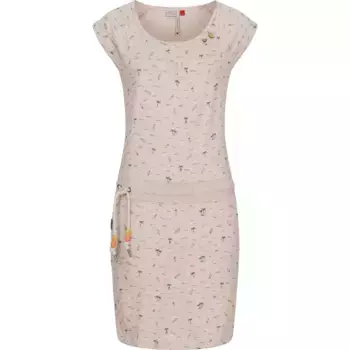 Летнее платье в стиле рэгвир "Пенелопа", легкое хлопковое платье с принтом Ragwear, бежевый