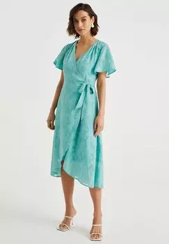 Летнее платье WE Fashion, бирюзовый
