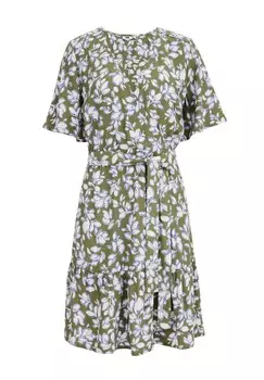 Летнее платье WE Fashion, оливковый