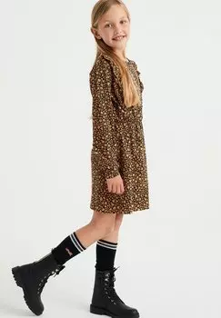 Летнее платье WE Fashion, оранжевое