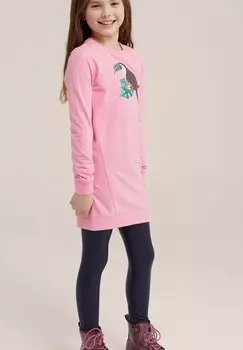 Летнее платье WE Fashion, розовое