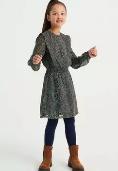 Летнее платье WE Fashion, зеленое