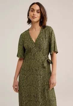 Летнее платье WE Fashion, зеленое