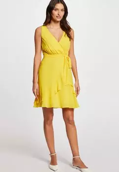 Летнее платье Wrap Morgan, желтое