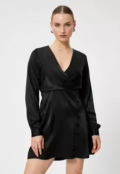 Летнее платье Wrapped Button Detail Mini Koton, черный