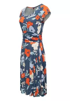 Летнее платье Yvone Flowers Ragweartm, цвет Petrol