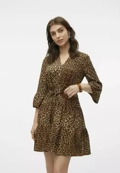Летнее платье ZERA Vero Moda, светло-коричневый