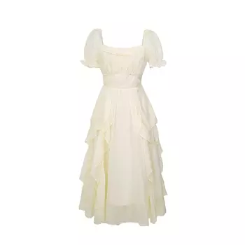 Летнее женское платье с короткими рукавами SUNSUNTOWN, персиково-розовый