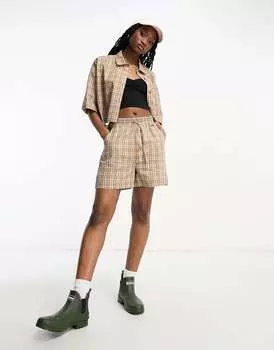 Летние льняные шорты в шотландскую клетку Barbour x ASOS