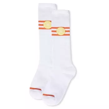 Летние носки до колена из смесового хлопка с надписью "Сладости" для девочек MeMoi