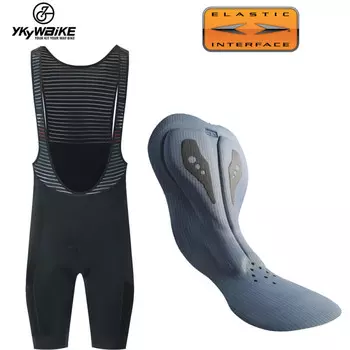 Шорты летние Mountainpeak для велоспорта облегающие с подтяжками, черный