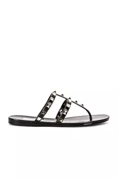 Летние сандалии Rockstud из ПВХ с ремешками Valentino Garavani, цвет Nero