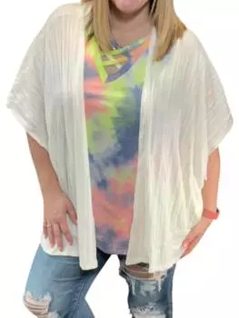 Летний кардиган цвета слоновой кости White Birch