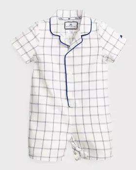 Летний комбинезон Tattersall, размер 0–24 месяца Petite Plume, цвет Blue Multi