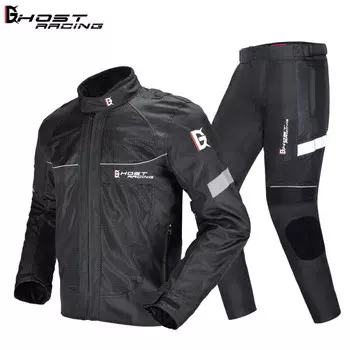 Мужской мотоциклетный костюм Mountainpeak Devil Competition летний L, черный