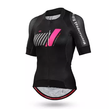 Летний шоссейный велосипедный трикотаж Mountainpeak, топы с короткими рукавами, женское дышащее велосипедное снаряжение, розовые женские топы с короткими рукавами PRO track, размер L