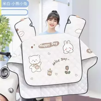 Летний солнцезащитный крем для лобового стекла электромобиля Jiaolu (медведь и кролик цвета хаки, покрытые серебряным солнцезащитным кремом upf50+*3)