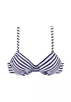 Летний топ на косточках с двойными бретелями Venice Beach, синий