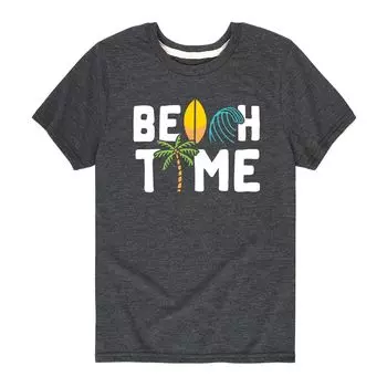 Летняя футболка «Beach Time» для мальчиков 8–20 лет Licensed Character, серый