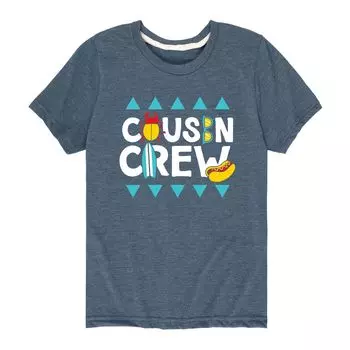 Летняя футболка с рисунком Cousin Crew для мальчиков 8–20 лет Licensed Character, синий