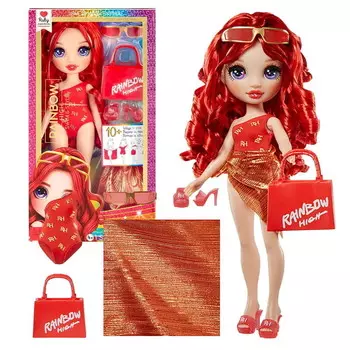 Летняя кукла Rainbow High Swim & Style Руби Андерсон + аксессуары