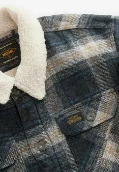 Летняя куртка CHECK BORG LINED REGULAR FIT Next, серый