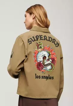 Летняя куртка Embellished Military Superdry, хаки