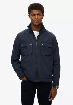 Летняя куртка ESSENTIALS ZIP THROUGH Superdry, темно-синий