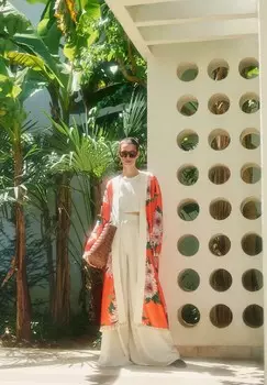 Летняя куртка FLORAL PATTERNED DETAILED Touch Priv, оранжевый